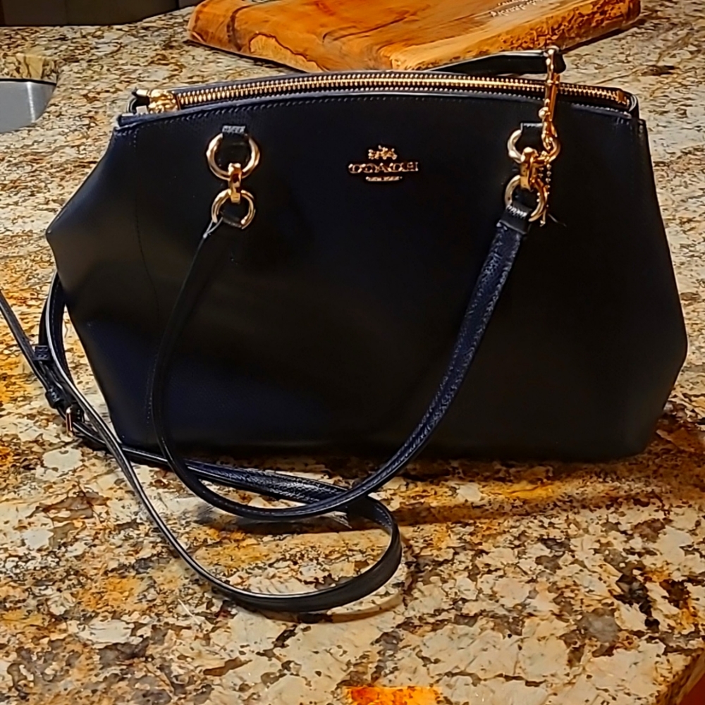 Coach Navy Satchel Purse